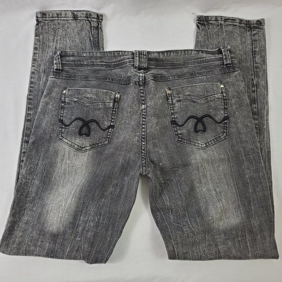 🤑 Betty Jane Skinny Jeans Gray Juniors Size 13/14 - Picture 5 of 8